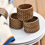 Nito Napkin Rings, Set of 4