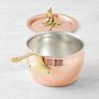 Ruffoni Historia Disney&#169; Hammered Copper Saucepan with Pluto Knob, 2 1/2-Qt.