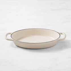 Le Creuset Signature Enameled Cast Iron Oval Gratin Baker, 1-Qt., Brioche