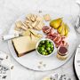 Marble Honeycomb Round Cheese Board with Honeycomb Cheese Knives