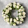 UV Protected Garden Lattice Faux Wreath, 26&quot;