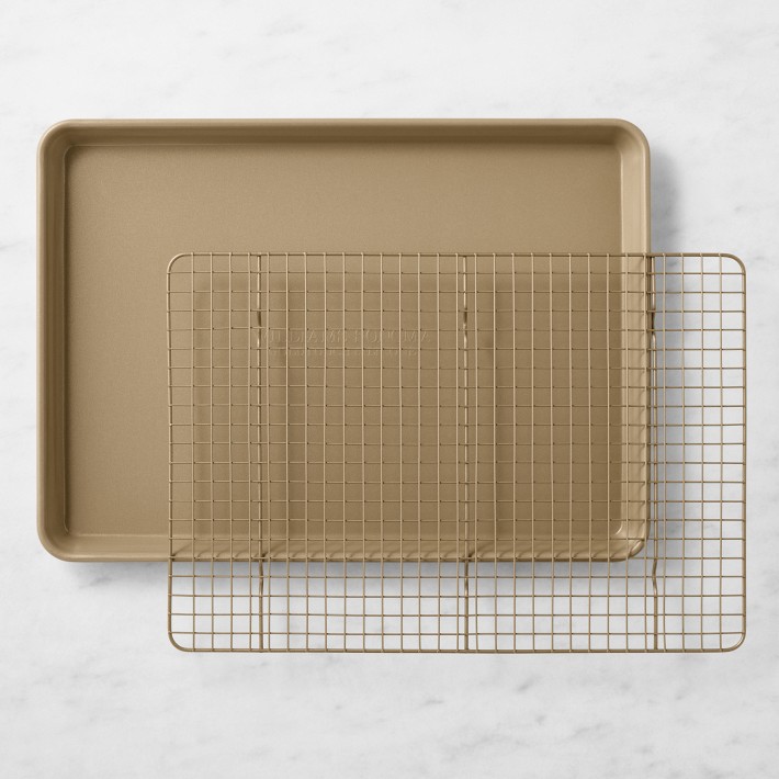 Williams Sonoma Goldtouch® Silicone Nonstick Half Sheet Pan with Rack