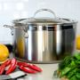 Hestan ProBond Professional Clad Stainless-Steel Stock Pot, 8-Qt.