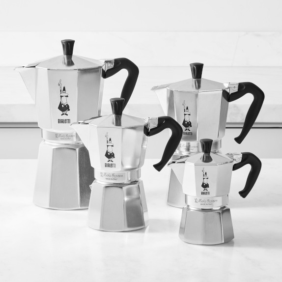 Bialetti Moka Dolce & Gabbana Stovetop Espresso Maker, Blu Bialetti Moka Dolce & Gabbana Stovetop Espresso Maker, Blu