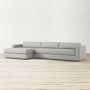 Carlton Square Arm 2-Piece L-Shape Chaise Sectional (126&quot;)