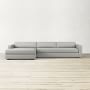 Carlton Square Arm 2-Piece L-Shape Chaise Sectional (126&quot;)