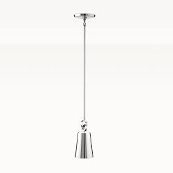 Chain Link Pendant, Polished Nickel