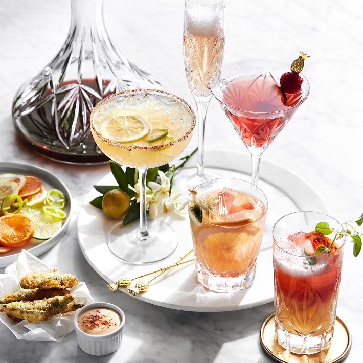 Fiore Double Old-Fashioned Glasses - Set of 4 | Williams Sonoma