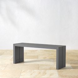 Larnaca Outdoor Metal Dining Bench (46&quot;-65&quot;)