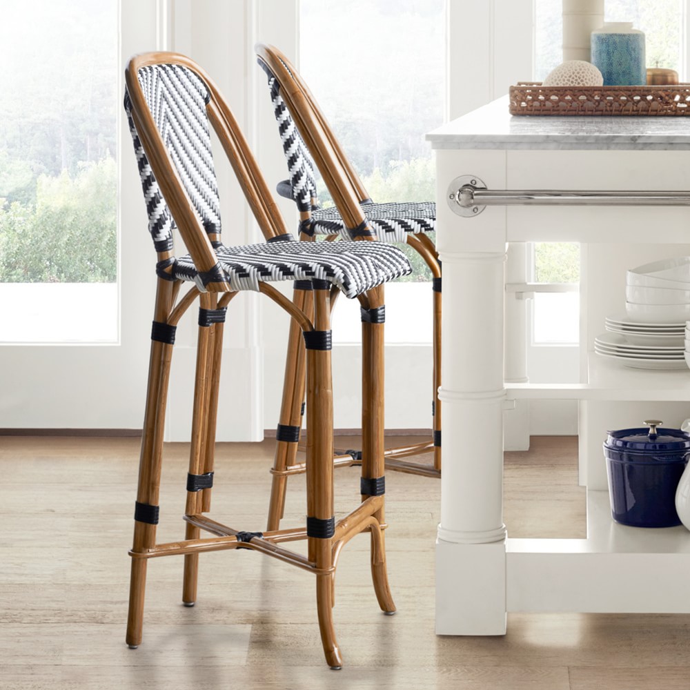 Parisian Bistro Woven Counter Stool