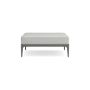 Palisades Ottoman Cushion, Perennials Performance Basketweave, Light Grey