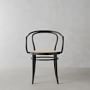 Ton 30 Caned Dining Armchair, Black