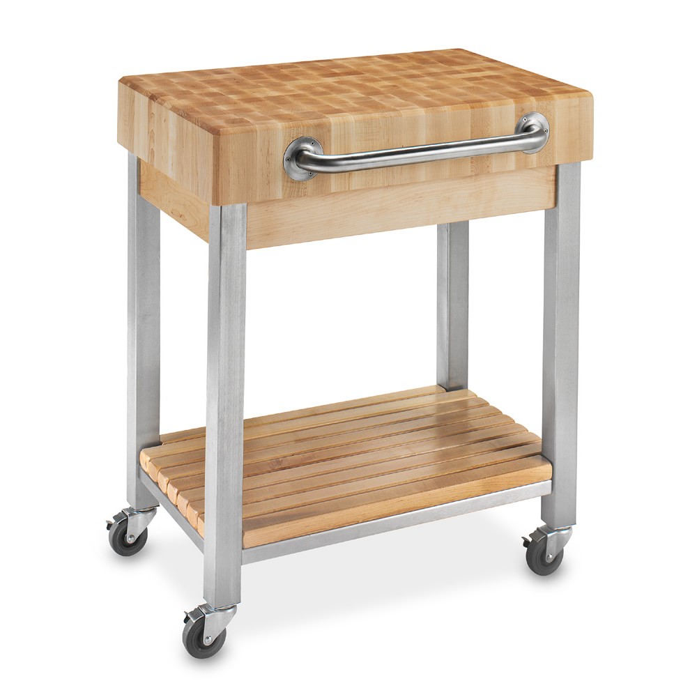 John Boos End-Grain Butcher Block Classic Kitchen Cart (30&quot;)