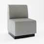Garbo Upholstered Customizable Banquette &ndash; Smooth Back