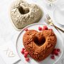 Nordic Ware Nonstick Cast Aluminum Floral Heart Bundt&#174; Pan