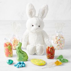 Pottery Barn Kids x Williams Sonoma Gingham Bunny Face Filled Easter Basket