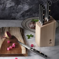 Cangshan Steak Knife TC Series in Maple Block, 6-Piece Set 