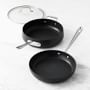 All-Clad HA1 Hard Anodized Nonstick Covered Saut&#233; &amp; Fry Pan 3-Piece Cookware Set