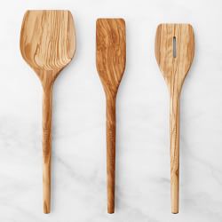 Williams Sonoma Olivewood Specialty Spoons Set of 3