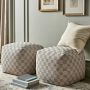 Checkered Ottoman (22&quot;)
