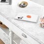 Larkspur Marble-Top Kitchen Island (72&quot;)