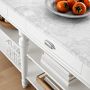 Larkspur Marble-Top Kitchen Island (72&quot;)