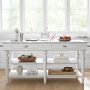 Larkspur Marble-Top Kitchen Island (72&quot;)
