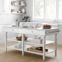 Larkspur Marble-Top Kitchen Island (72&quot;)