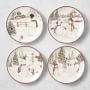 Snowman Salad Plates, Set of 4
