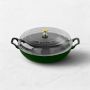 Staub Enameled Cast Iron Everything Braiser, 3 1/2-Qt., Basil with Brass Knob