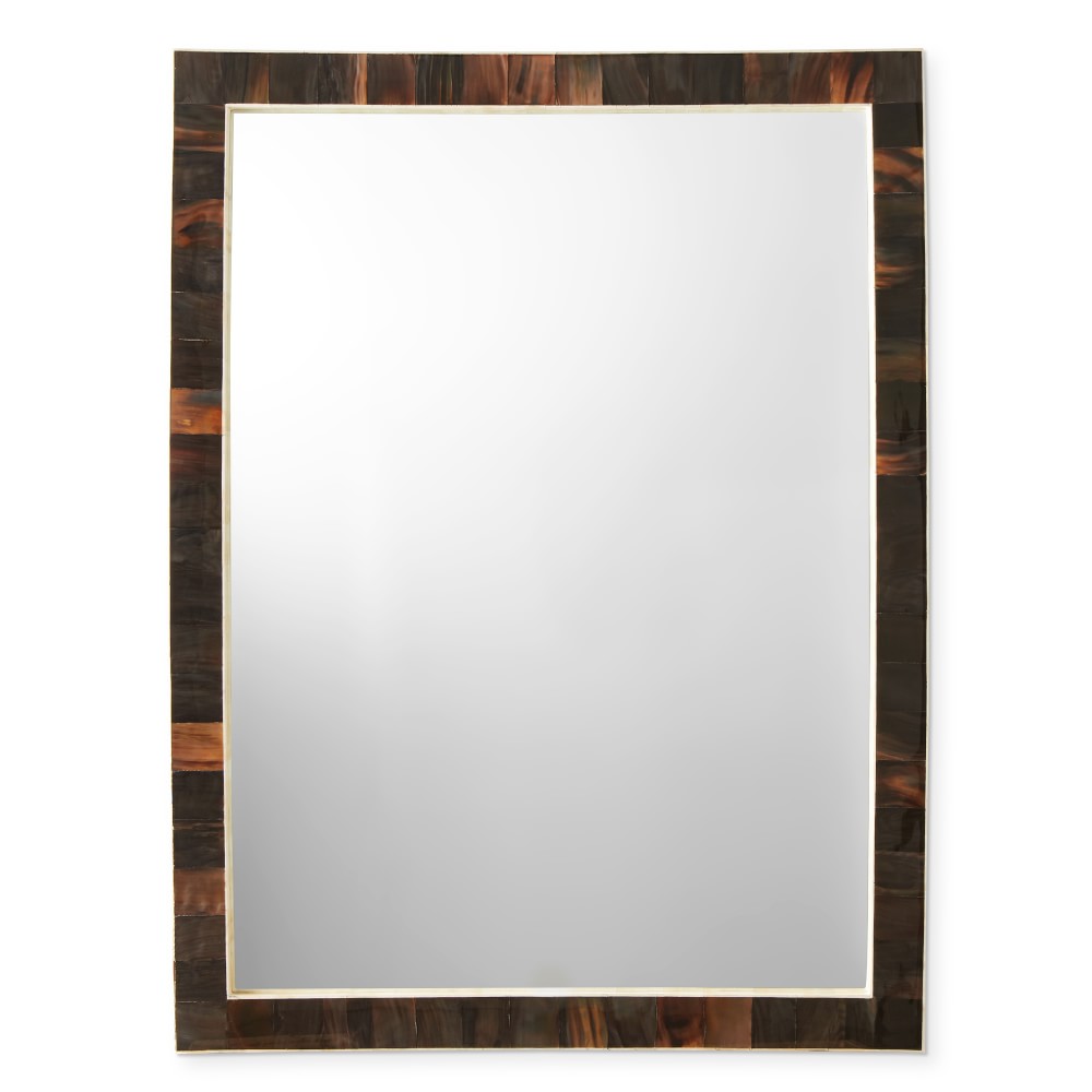 Horn and Bone Mirror, 36" x 48"