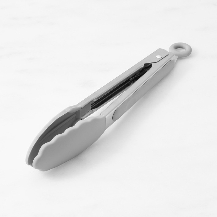 Open Kitchen by Williams Sonoma Grey Silicone Tongs, 9"