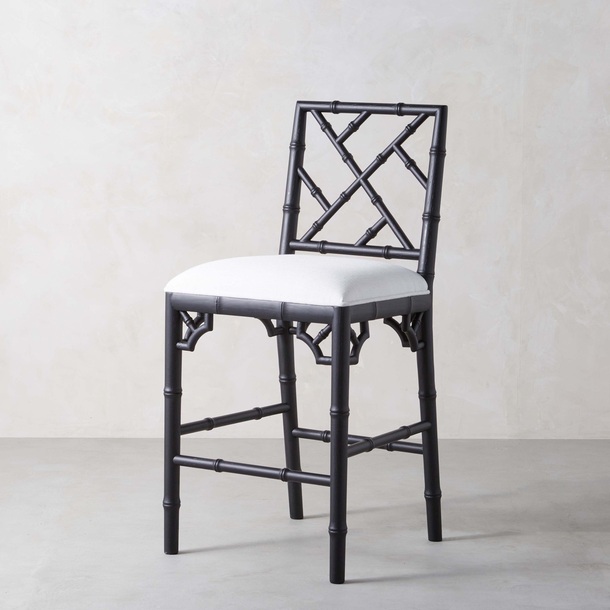 Chippendale Upholstered Bistro Counter Stool