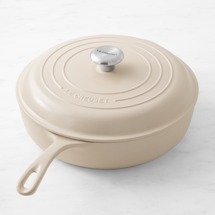 Le Creuset Signature Enameled Cast Iron Deep Saut&#233; Pan, 4 1/4-Qt., Brioche