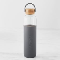 SOMA Glass Water Bottle, 25-Oz., Grey