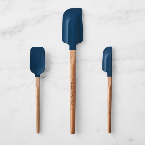 Williams Sonoma Classic Wood Spatula, Medium, Navy