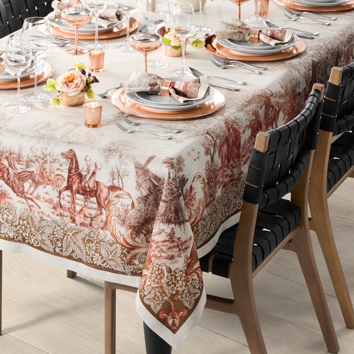 Autumn Pasture Rectangular Tablecloth, 70"x108", Rust