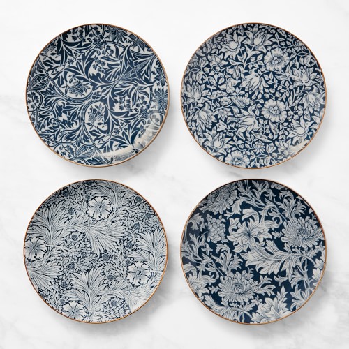 Morris & Co. x Williams Sonoma Bluebell Salad Plates, Set of 4, Mixed