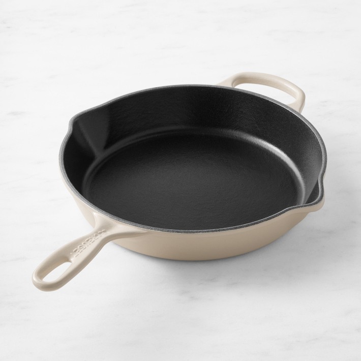 Le Creuset Signature Enameled Cast Iron Deep Skillet, 10", Brioche