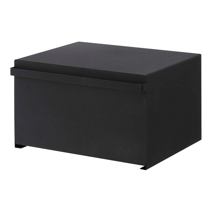 OPEN BOX: Yamazaki Home Tower Bread Box, Black