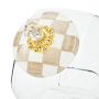 MacKenzie-Childs Mocha Check Cookie Jar