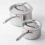 Williams Sonoma Thermo-Clad Copper Pro Saucepan Set, 2-Qt. & 3-Qt.