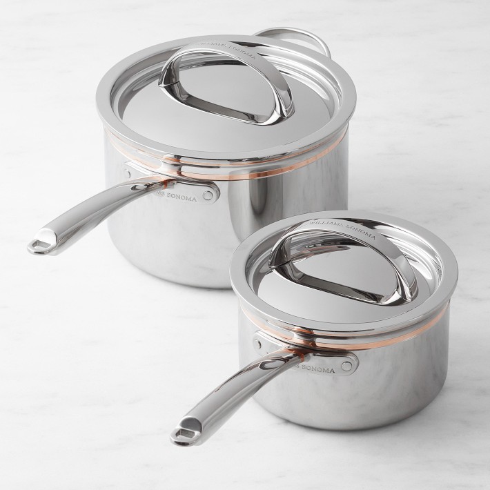 Williams Sonoma Thermo-Clad Copper Pro Saucepan Set, 2-Qt. & 3-Qt.