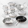 Williams Sonoma Thermo-Clad Copper Pro 19-Piece Cookware Set