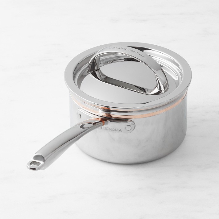 Williams Sonoma Thermo-Clad Copper Pro Saucepan, 2-Qt.