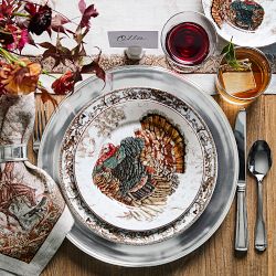 Plymouth Turkey 10 Year Anniversary Salad Plates, Set of 4