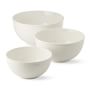 Swiss Dot Ceramic Bowls, Set of 3