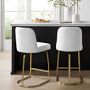 Bradley Upholstered Swivel Counter Stool