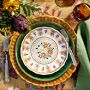 Floral Autumnal Salad Plate