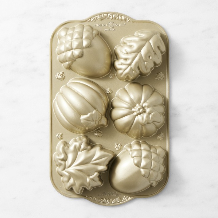 ★専用★ノルディックウェア FALL CAKELET PAN NORDIC Autumn Delights Cakelet Pan | Mini Cake Pans | Fall Bakeware
